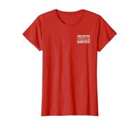 West Midlands Birmingham Fire Rescue Service Firefighter T-Shirt, Women, Red, X-Small