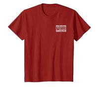 West Midlands Birmingham Fire Rescue Service Firefighter T-Shirt, Youth, Cranberry Red, 2T