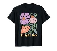 West Midlands Dialect Retro Floral Groovy Boho Alright Bab T-Shirt