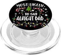 West Midlands Fun Christmas Most Likely To Say Alright Bab PopSockets PopGrip for MagSafe