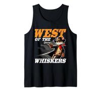 West Of The Whiskers Cowboy Cat Tank Top