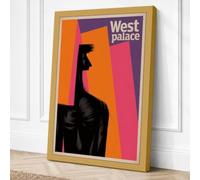 West Palace Giraffe Canvas Wall Art Print 24x16 Inch (61 x 41 cm)