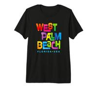 West Palm Beach, Florida, Mid-Century Modern Design Premium T-Shirt