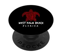 West Palm Beach Florida Sea Turtle Design West Palm Beach FL PopSockets Adhesive PopGrip