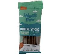 WEST PAW Dental Sticks Durable Dog Chew for Interactive Play, Clean Teeth and Fresh Breath - Safe Reliable and Long Lasting - Fits the West Paw Qwizl Toy (Medium/Large 4 Sticks)