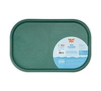 West Paw Seaflex Doggie Placemat - Less Mess Placemats for Dogs, Cats, Pets for Quiet Feeding - Eco-Friendly - Dishwasher Safe, Non-Toxic, Non-Slip - Raised Edges to Hold Dog Bowls, Kelp