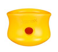 West Paw Toppl Durable Dog Treat Puzzle Toy for Large Dogs- Engaging Interactive Chew Toy for Mental Stimulation, Slow Feeding- One and Quarter Cup Capacity - Sunflower Yellow, XL