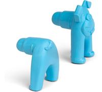 WEST PAW Toppl Stopper 2-Pack in Aqua Blue - Designed for Dog Enrichment, Acces