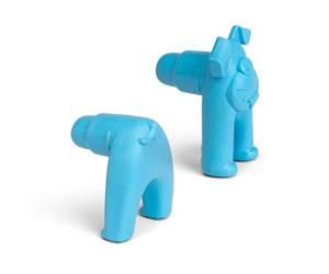 WEST PAW Toppl Stopper 2-Pack in Aqua Blue - Designed for Dog Enrichment, Accessory That Fits All Toppl Dog Toy Sizes - Makes Meal & Treat Prep Easy