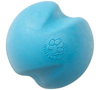 WEST PAW Zogoflex Jive Ball Dog Chew Toy - Bouncing Toys for Dogs, Fetch, Catch, Chewing, Play - Floatable, Recyclable Balls - Latex-Free, Non-Toxic, Dishwasher Safe Dog Toy (Aqua, Small)
