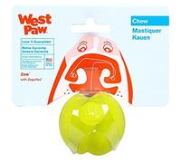 WEST PAW Zogoflex Jive Ball Dog Chew Toy - Bouncing Toys for Dogs, Fetch, Catch, Chewing, Play - Floatable, Recyclable Balls - Latex-Free, Non-Toxic, Dishwasher Safe Dog Toy (Green, X-Small)
