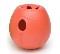 WEST PAW Zogoflex Rumbl: Interactive Dog feeder Toy - Slow Feeder, Fetch Toy - Holds Kibble, Treats (Melon, Small)