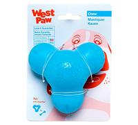 WEST PAW Zogoflex Tux Treat Dispensing Dog Chew Toy - Interactive Chew Toys for Dogs - Hold Kibble, Treats (Aqua Blue, Large)