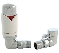 West Radiators REALM-2-CR-W Realm Modern Thermostatic Radiator Valve - White