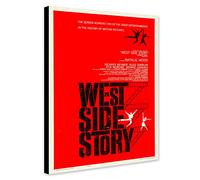 West Side Story 1961 Film Art - Wrapped Framed Canvas Wall Art - Various Sizes (A3 [41cm x 30cm])