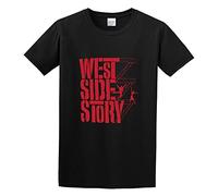West Side Story Film Men's T-Shirt Graphic Printed Black Tee S