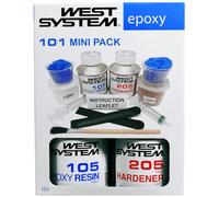 WEST SYSTEM 101 Epoxy Mini Pack - 105 Resin & 205 Hardener - Clear Resin & Hardener for Wood, Metal & Fibreglass Repairs - Marine Grade Epoxy for Woodwork, Repair and DIY