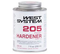 WEST SYSTEM 205 Fast Hardener 206ml - Use with WEST SYSTEM 105 Epoxy Resin for Fibreglass & Wood, Metal, Glass Repair - Pair with Filler & Mixer Accessories - Ideal for Marine, & DIY Applications
