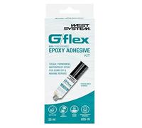 WEST SYSTEM G/flex 655-1K Two Part Epoxy Glue Syringe - Heavy Duty High Strength Adhesive Pack, Glue for Plastic, Metal, Wood, Ceramic with Mixing Cups, Stick - for DIY Projects, Boat & Marine Repair