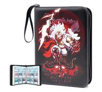 WEST TUNE Trading Card Binder for One Piece Game,9 Pocket with 50 Sleeves up to 900 Cards TCG Binder,Portable Waterproof Storage Bag Sleeves,one piece anime card Display Case