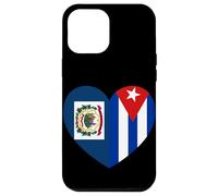 West VA and Cuba Flags: Heart Shaped Unity Case for iPhone 12 Pro Max