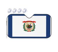 West Virginia Flag It is a car Windshield Sun Visor, which Does not take up Too Much Space and Protects The Environment Inside The car.