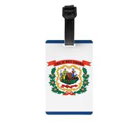 West Virginia Flag Luggage tag Hanger Protects Privacy and is a Must-Have for Travel and is Durable