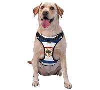 West Virginia Flag Medium Printed pet Traction Vest for Pets to wear When Walking The Dog or Climbing Mountains