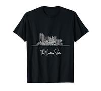 West Virginia Home White Skyline Travel Art Souvenir T-Shirt