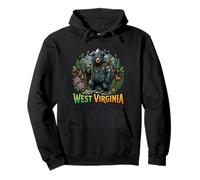 West Virginia Mountain Bear Hiking Nature Pullover Hoodie
