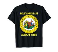West Virginia: Mountaineers Are Always Free T-Shirt