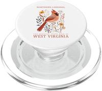 West Virginia Northern Cardinal State Bird PopSockets PopGrip for MagSafe
