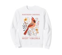 West Virginia Northern Cardinal State Bird Sweatshirt