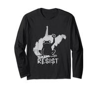 West Virginia Resist Frog Protest No Kings Day Long Sleeve T-Shirt