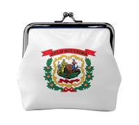 West Virginia State Flag Coin Purses, Change Purse Wallets, For Festivals And Special Occasions, Black, One Size, Art Deco