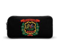West Virginia State Flag Large Capacity Pencil Case Zipper Office Storage Pouch Multifunctional Makeup Bag for Travel 22 * 12 * 5cm