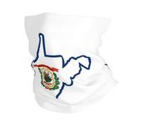 West Virginia state Flag Map print Cooling Multi Use Neck Gaiter Men's and Women's Summer Face Mask for Working, Running Sports