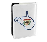 West Virginia State Flag Map Print Passport Holder Cover Wallet Passport Cover, Passport Wallet Case for Cards and Documents