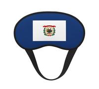 West Virginia State Flag Print Adults Soft Washable Eye Mask for Light Blocking Nap Face Sleeping Travel Cover