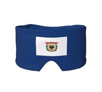 West Virginia State Flag Print Eye and Ear Muffs Soft Blackout Blocking Sleeping for Adults Kids Travel Nap Aid