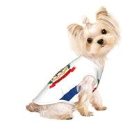 West Virginia state flag Print Lightweight Dog Vest, Cat Sleeveless Shirt, Breathable Mesh Design for Summer Walking and Play