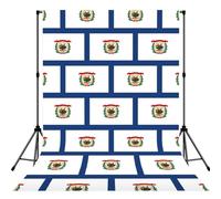 West Virginia State Flag Print Photo Studio Background 5x7ft Soft Photo Backdrop Curtain For Studio Content Creator Equipment