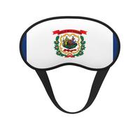 West Virginia State Flag Print Sleep Mask, Eye Sleeping Mask for Women and Men for Total Darkness, Reduces Puffy Eye Mask