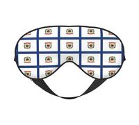 West Virginia State Flag Print Soft Eye Mask Lightweight Sleep Aid Breathable Blackout Travel Nap Yoga Meditation