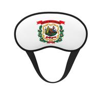 West Virginia State Flag Print Soft Washable Comfort Eye Mask for Sleeping Travel Home Hotel Airplane Camping