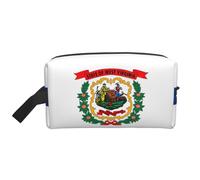West Virginia State Flag Print Toiletry Bag for Men Travel Toiletry Bag, Spacious Capacity Cosmetic Bag for Women