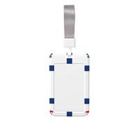 West Virginia State Flag Printed Card Badge Holder with Neck Strap, Vertical Cards Holder Anti-Scratch and Easy-Scan, for Office, School