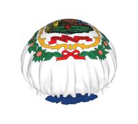 West Virginia State Flag Reusable Shower Cap for Women, Double Waterproof Layers Bath Hat, Essential to