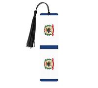 West Virginia State Flag Tassel Bookmarks Set for Women, 5 Pc Wooden Book Study Supplies Accessories for Reading