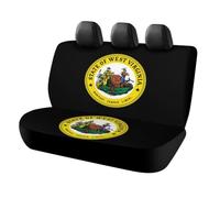 West Virginia State Logo Car Bench Seat Cover Universal Back Protector